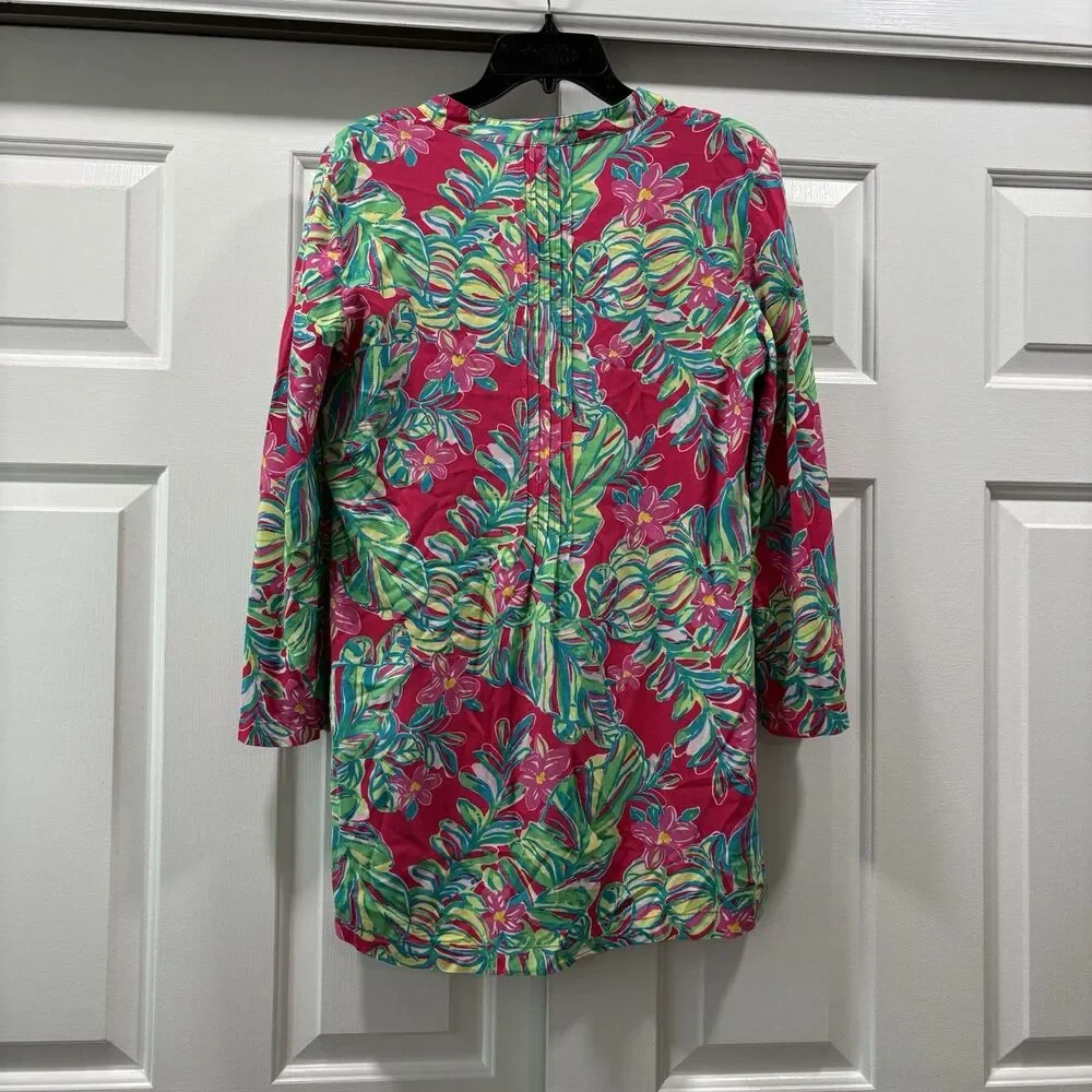 Lilly Pulitzer Sarasota Tunic Jungle Tumble Size M Tropical Preppy